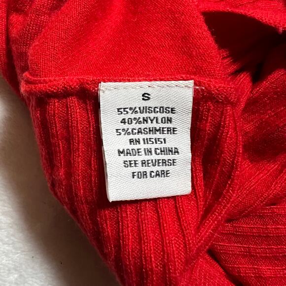 Jaye.e Crewneck Cashmere Blend Drop Shoulder Oversized Tunic Sweater Size Small - Picture 6 of 9